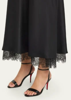 Christian Louboutin80mm Miss Z Leather Sandals