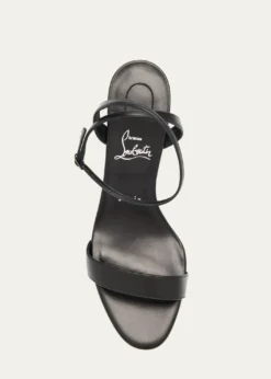 Christian Louboutin80mm Miss Z Leather Sandals
