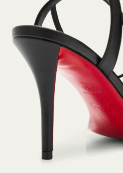 Christian Louboutin80mm Miss Z Leather Sandals
