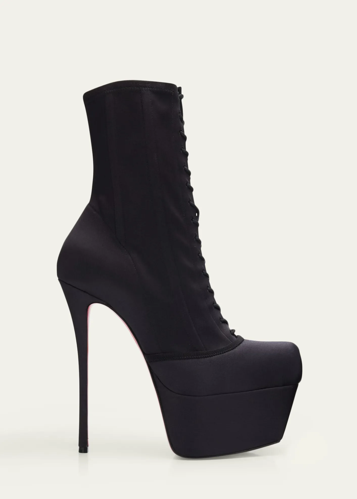 Christian Louboutin160mm Pavlova Satin Platform Booties