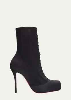 Christian Louboutin100mm Pavlova Satin Booties