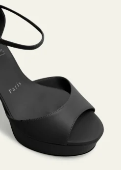 Christian Louboutin130mm Sandaloo Leather Platform Sandals