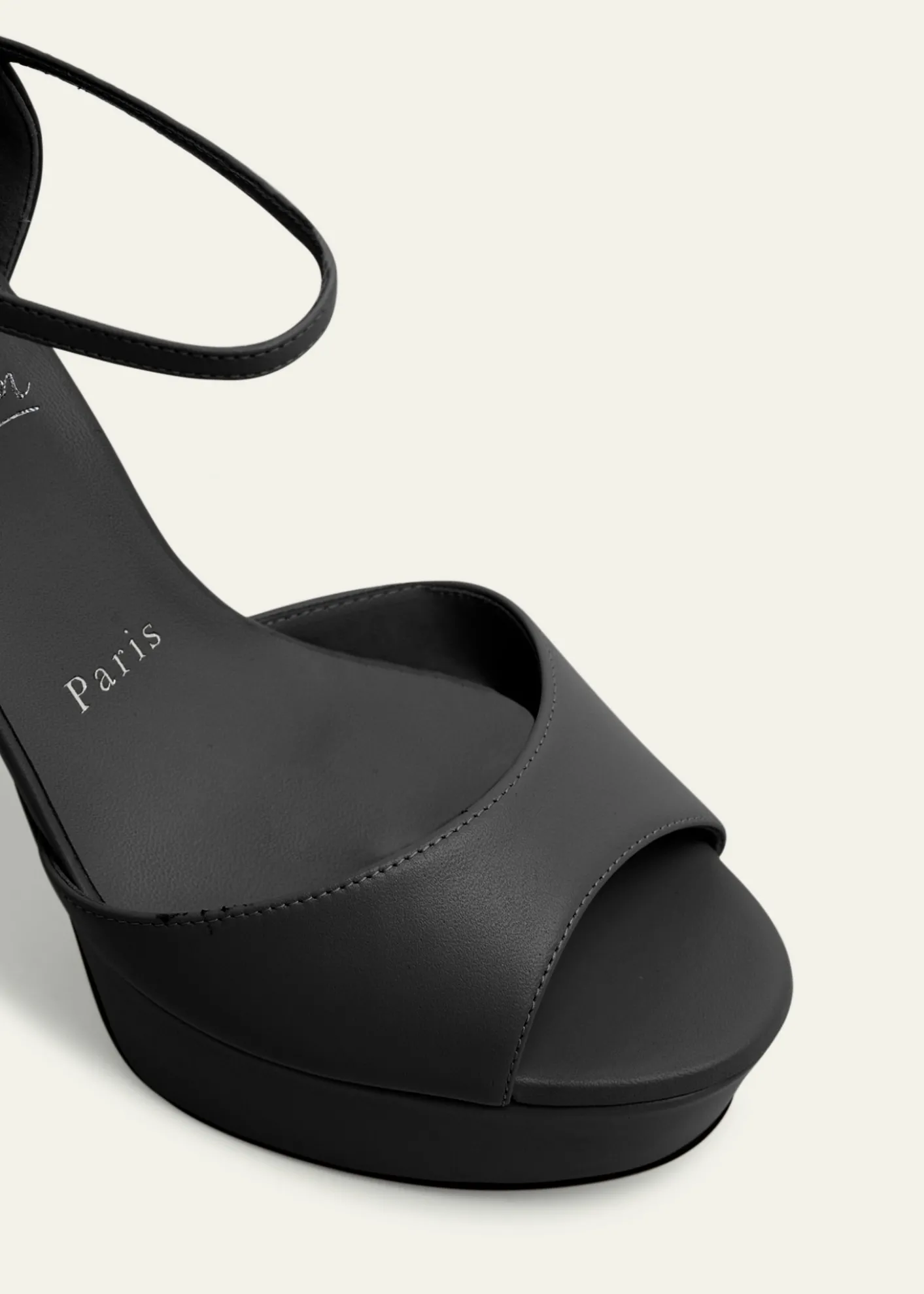 Christian Louboutin130mm Sandaloo Leather Platform Sandals