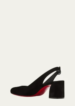 Christian Louboutin55mm So Jane Suede Slingback Pumps