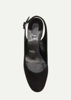Christian Louboutin55mm So Jane Suede Slingback Pumps