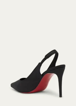 Christian Louboutin85mm Sporty Kate Leather Slingback Pumps