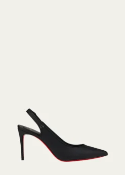 Christian Louboutin85mm Sporty Kate Leather Slingback Pumps