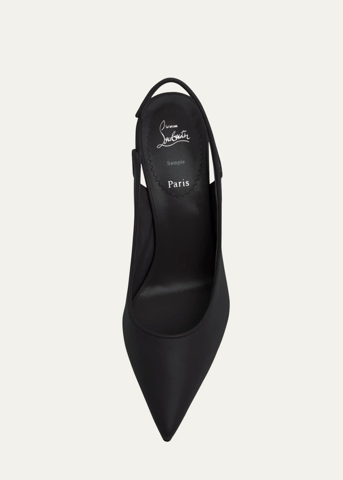 Christian Louboutin85mm Sporty Kate Leather Slingback Pumps