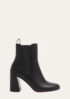 Christian Louboutin85mm Turelastic Leather Ankle Booties