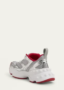 Christian LouboutinSo Flo Mesh & Metallic Leather Runner Sneakers