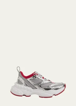 Christian LouboutinSo Flo Mesh & Metallic Leather Runner Sneakers