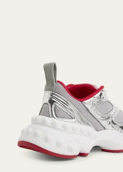 Christian LouboutinSo Flo Mesh & Metallic Leather Runner Sneakers