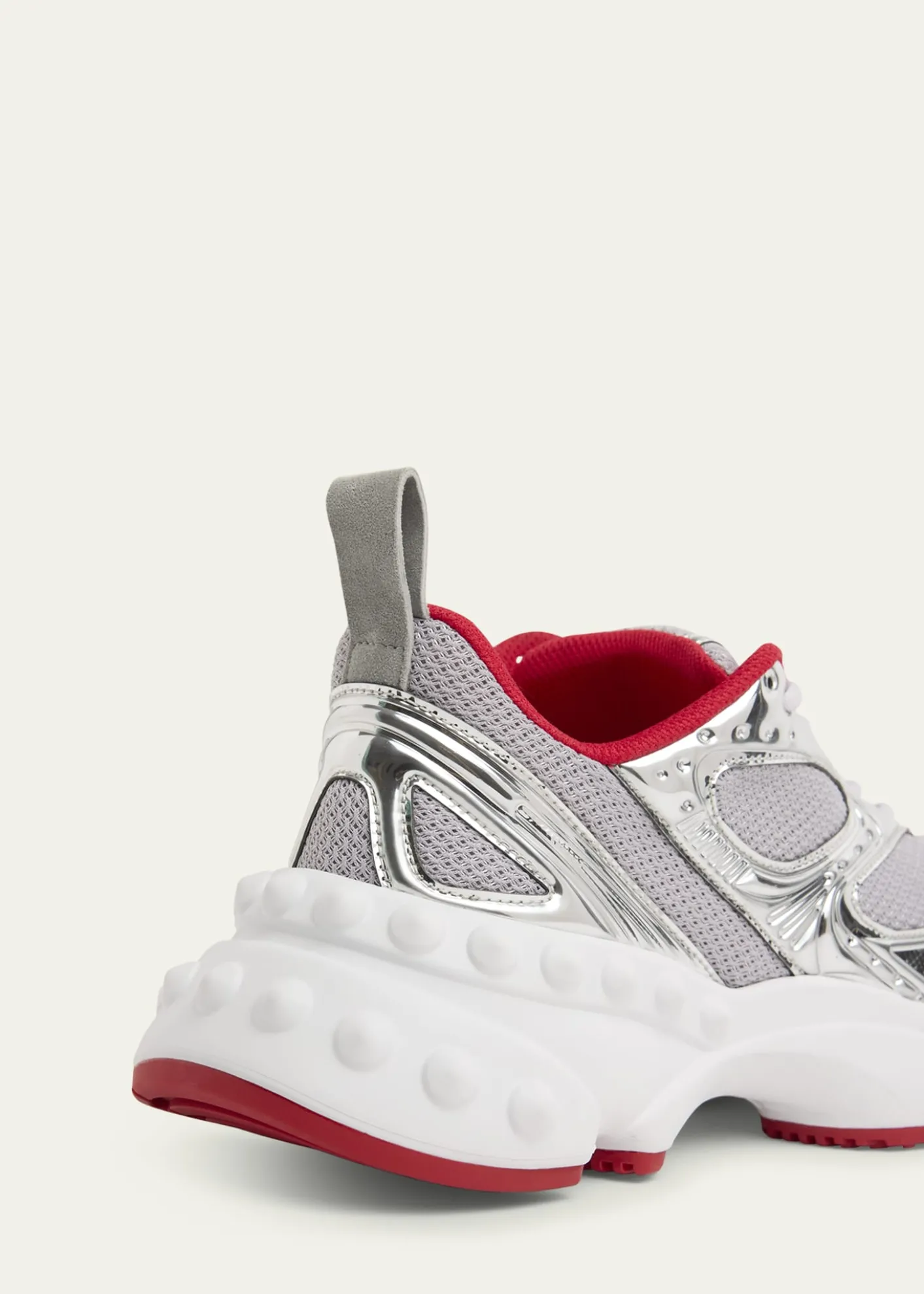 Christian LouboutinSo Flo Mesh & Metallic Leather Runner Sneakers