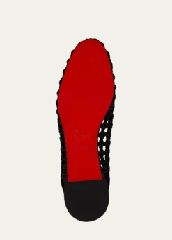 Christian LouboutinSweetie Jane Woven Silk Ballerina Flats