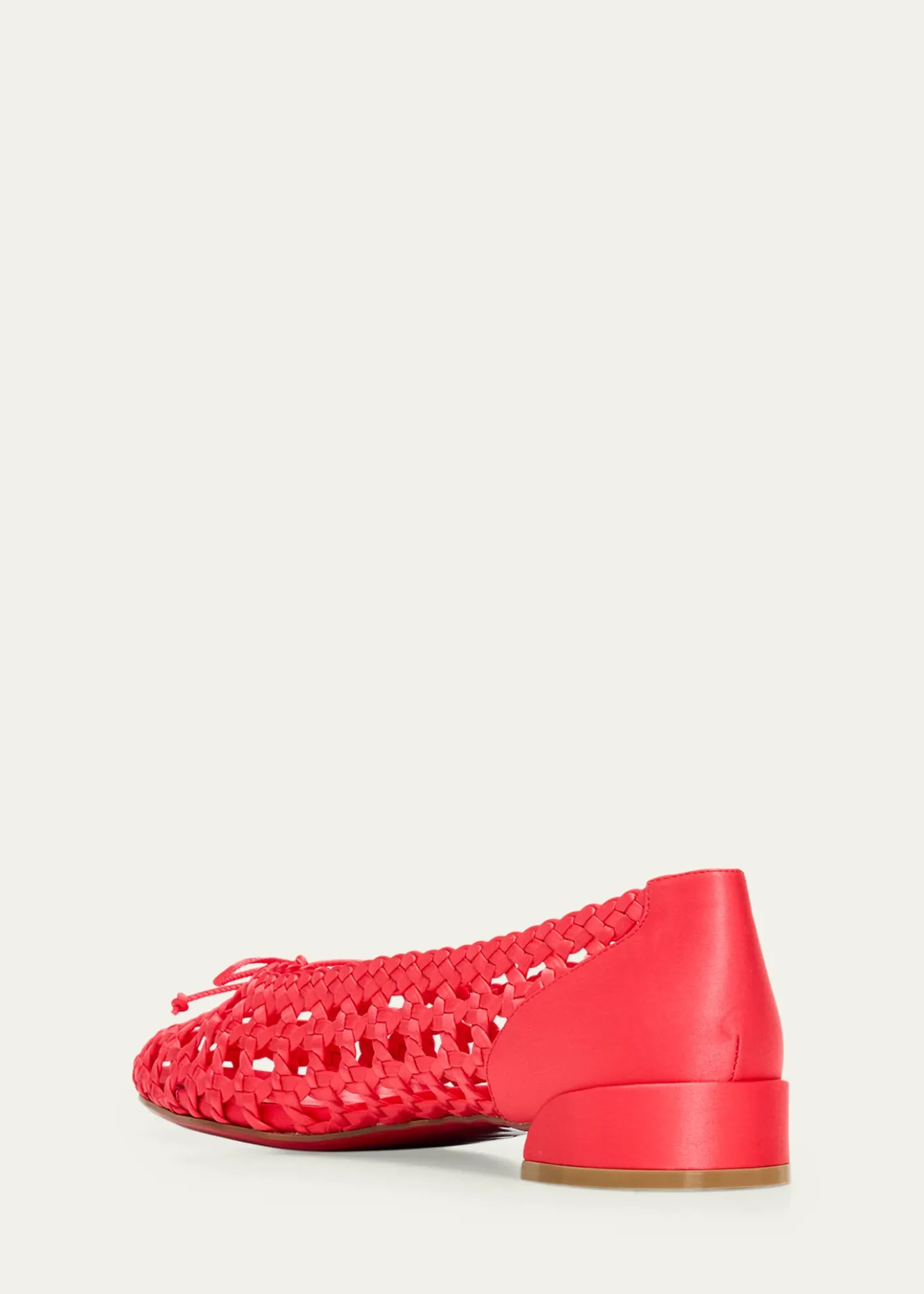 Christian LouboutinSweetie Jane Woven Silk Ballerina Flats