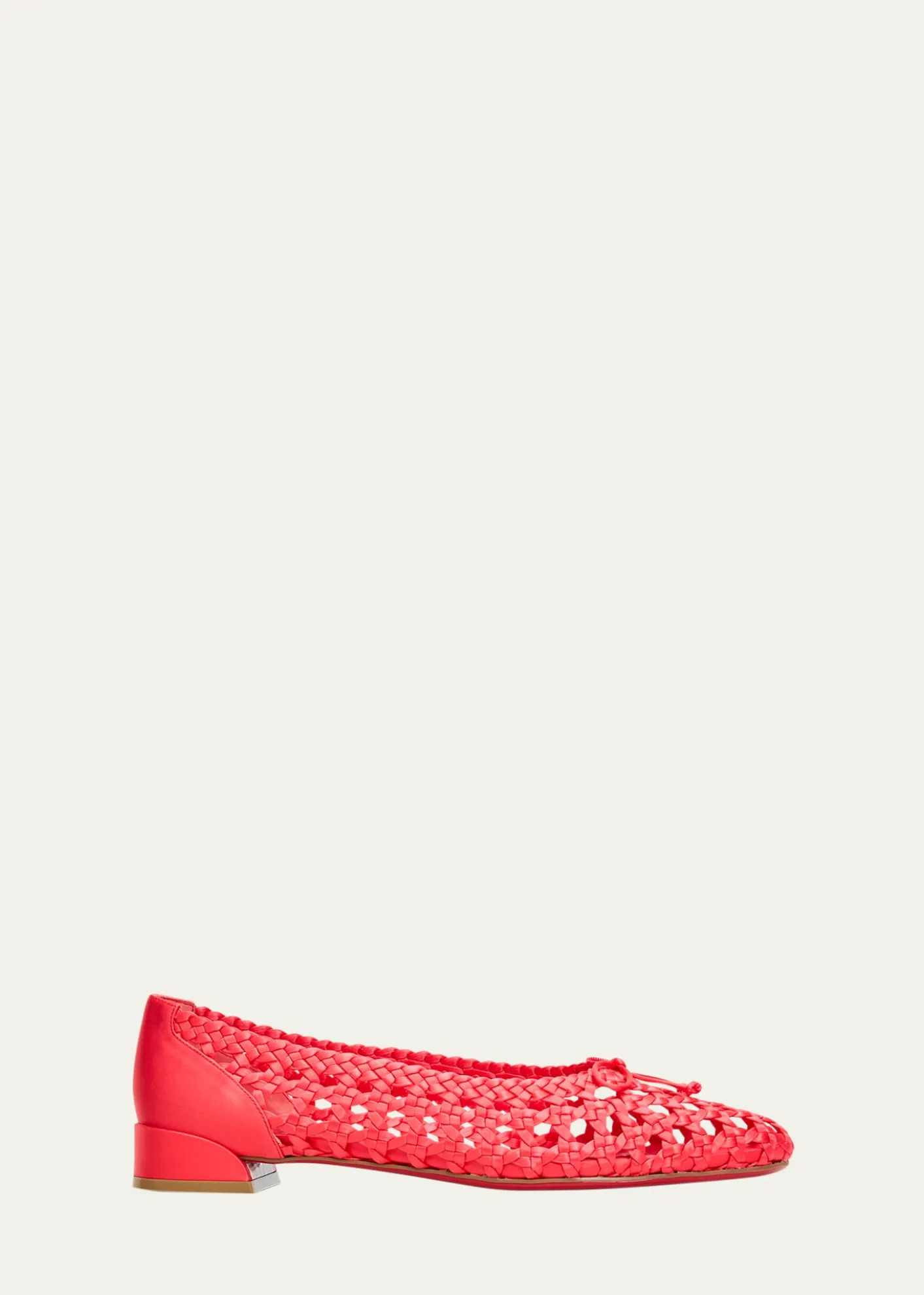 Christian LouboutinSweetie Jane Woven Silk Ballerina Flats