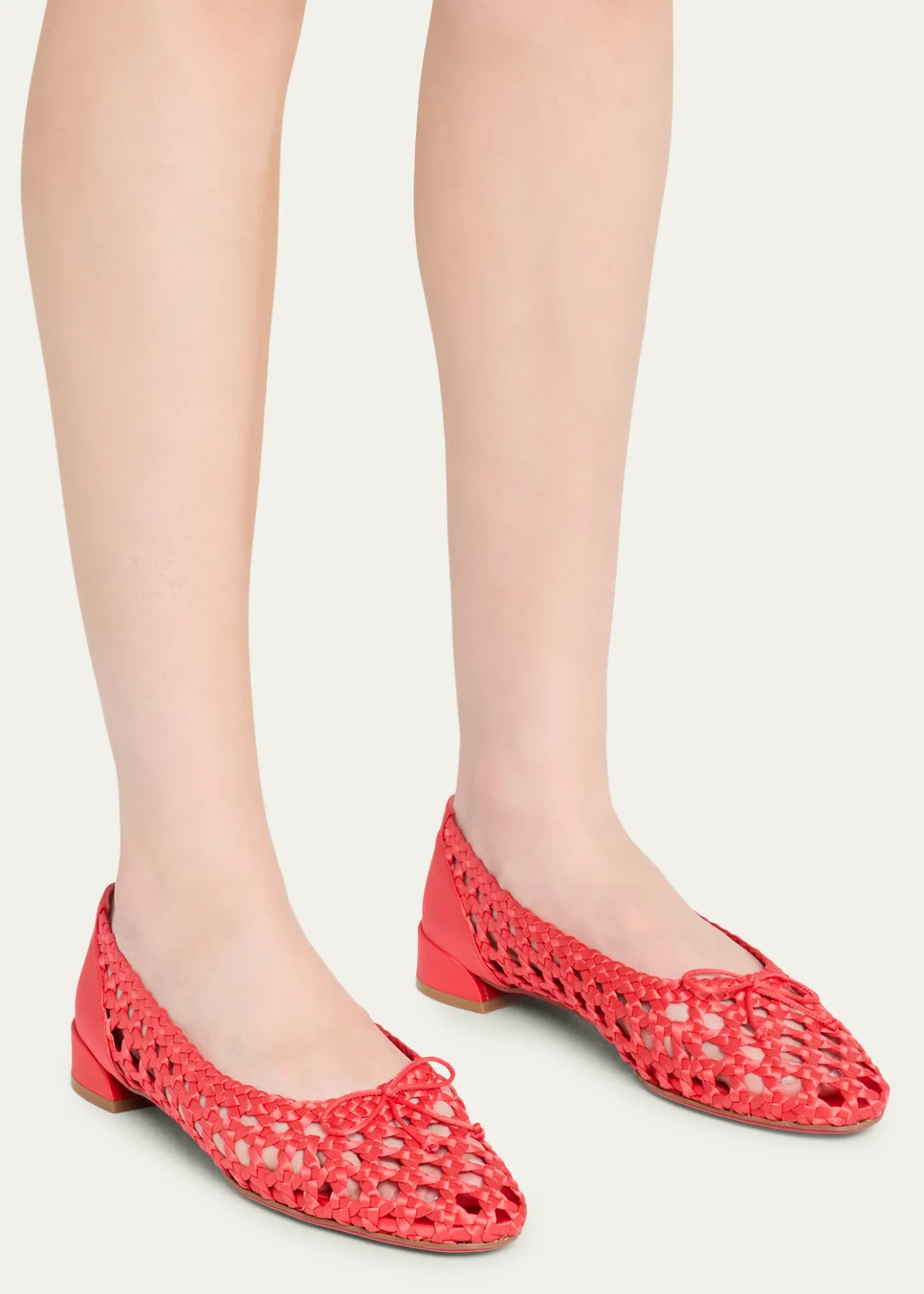 Christian LouboutinSweetie Jane Woven Silk Ballerina Flats