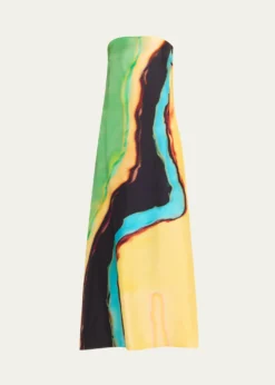Christopher EsberAura Silk Strapless Maxi Dress