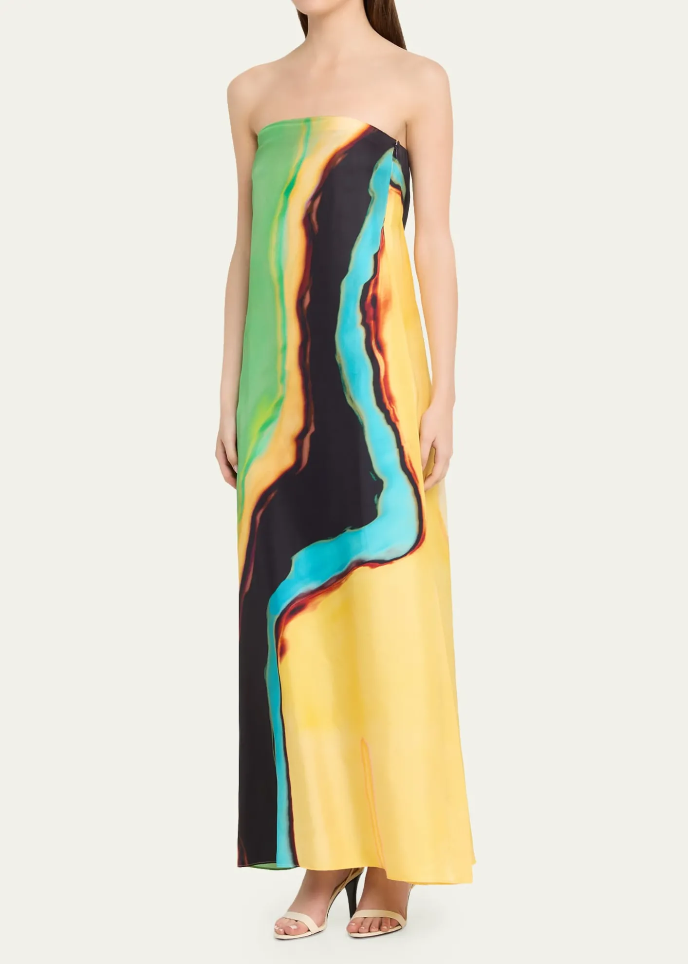 Christopher EsberAura Silk Strapless Maxi Dress