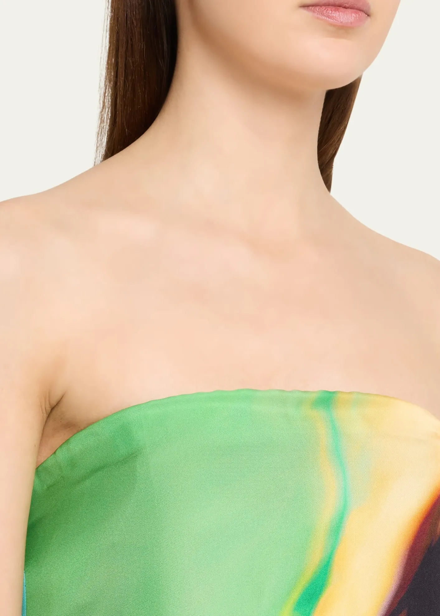 Christopher EsberAura Silk Strapless Maxi Dress