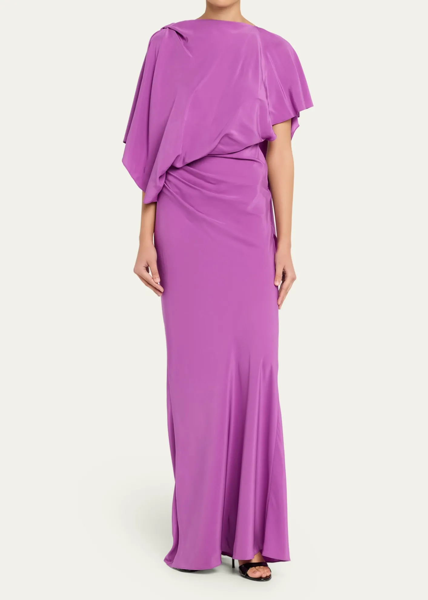 Christopher EsberBackless Draped Satin Dress