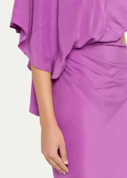 Christopher EsberBackless Draped Satin Dress