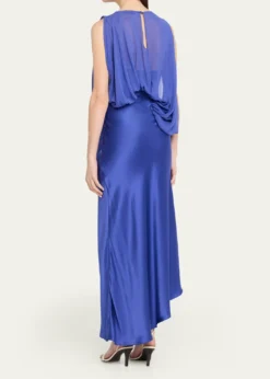 Christopher EsberCumulus Draped Sleeveless Midi Dress
