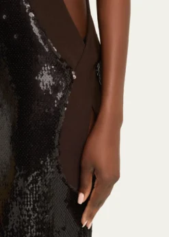 Christopher EsberOpaline Sequin Cut-Out Dress