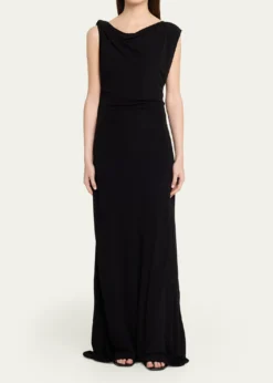 Christopher EsberTortoiseshell Chain Jersey Maxi Dress