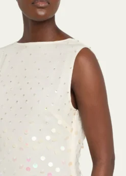 CHRISTOPHER JOHN ROGERSEmbellished Silk High-Low Dress