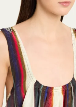 CHRISTOPHER JOHN ROGERSMorris Stripe Sleeveless Maxi Dress