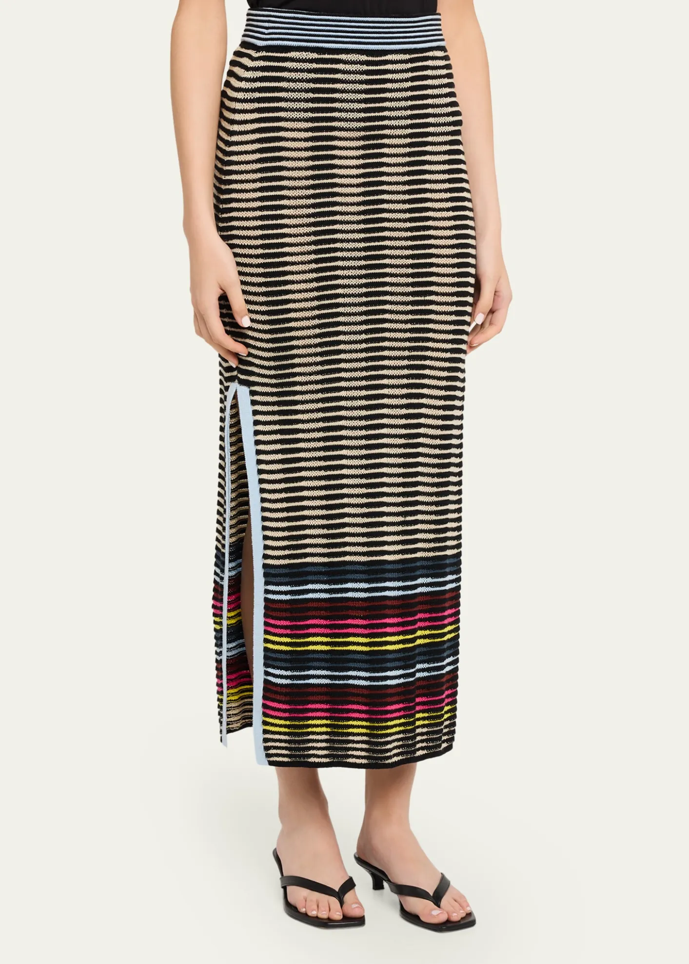 CHRISTOPHER JOHN ROGERSWave Knit Midi Pencil Skirt