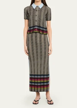 CHRISTOPHER JOHN ROGERSWave Knit Midi Pencil Skirt