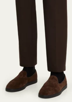 Church'sMen's Pebbles Shearling-Lined Suede Loafers