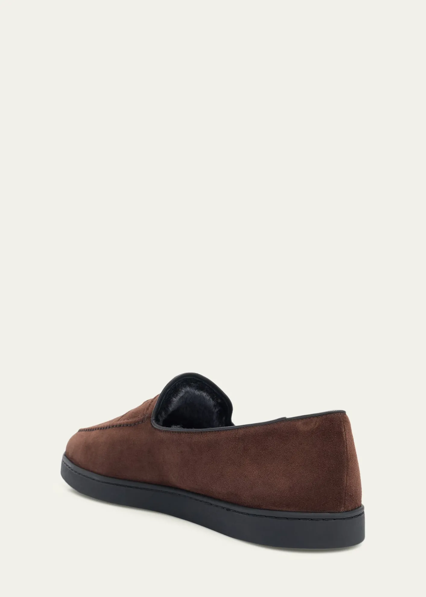 Church'sMen's Pebbles Shearling-Lined Suede Loafers
