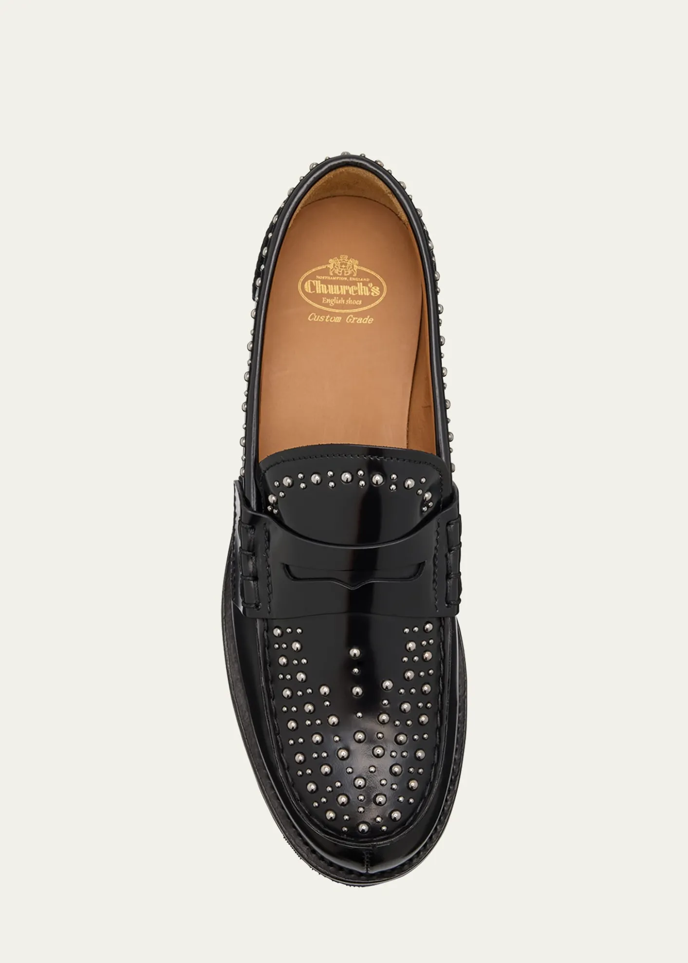 Church'sPembrey Studded Leather Penny Loafers