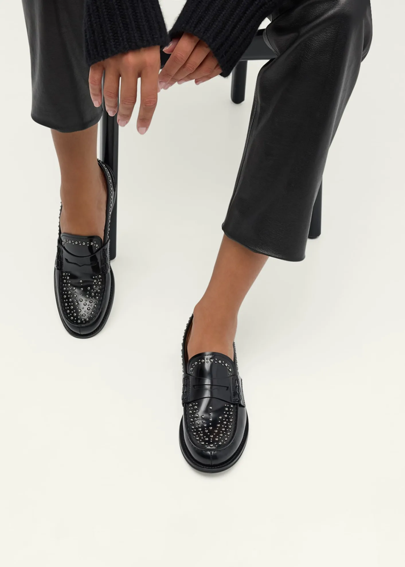Church'sPembrey Studded Leather Penny Loafers