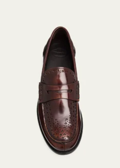 Church'sPolished Fume Leather Penny Loafers