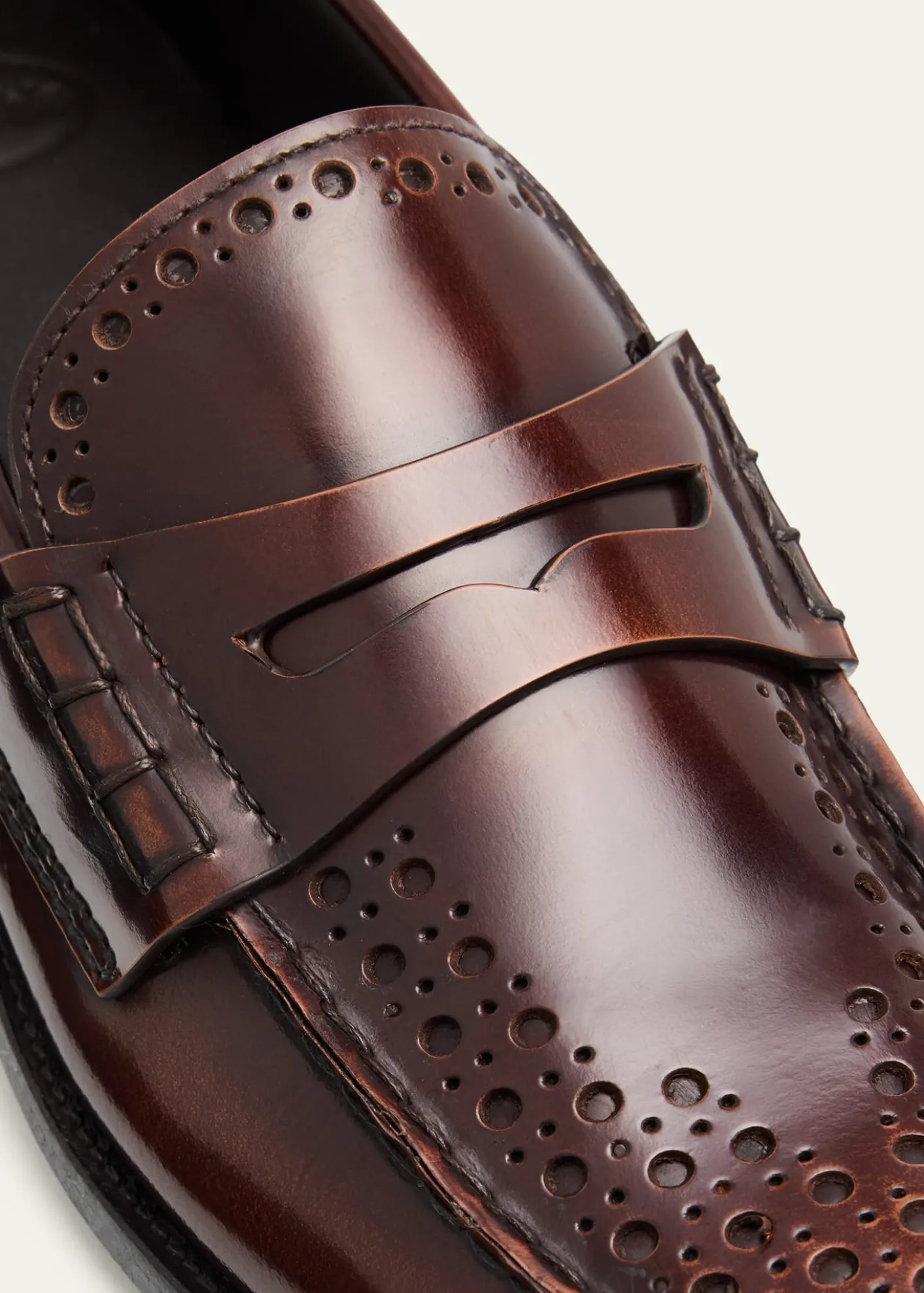 Church'sPolished Fume Leather Penny Loafers