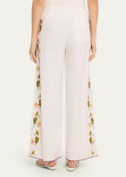 Ciao LuciaErmmano Embroidered Drawstring Pants