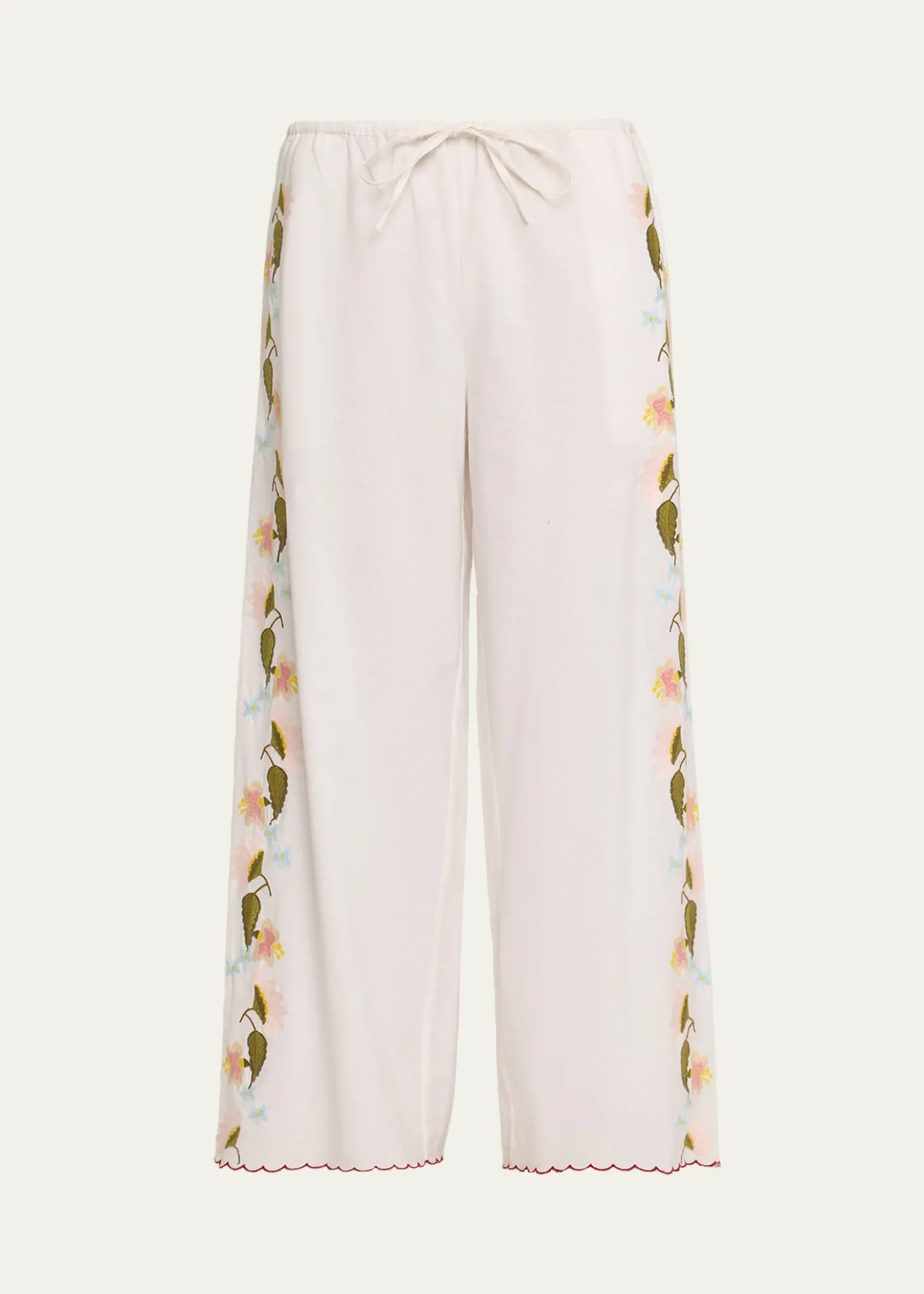 Ciao LuciaErmmano Embroidered Drawstring Pants