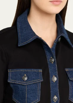 Cinq a SeptAliza Denim Button-Front Shirt