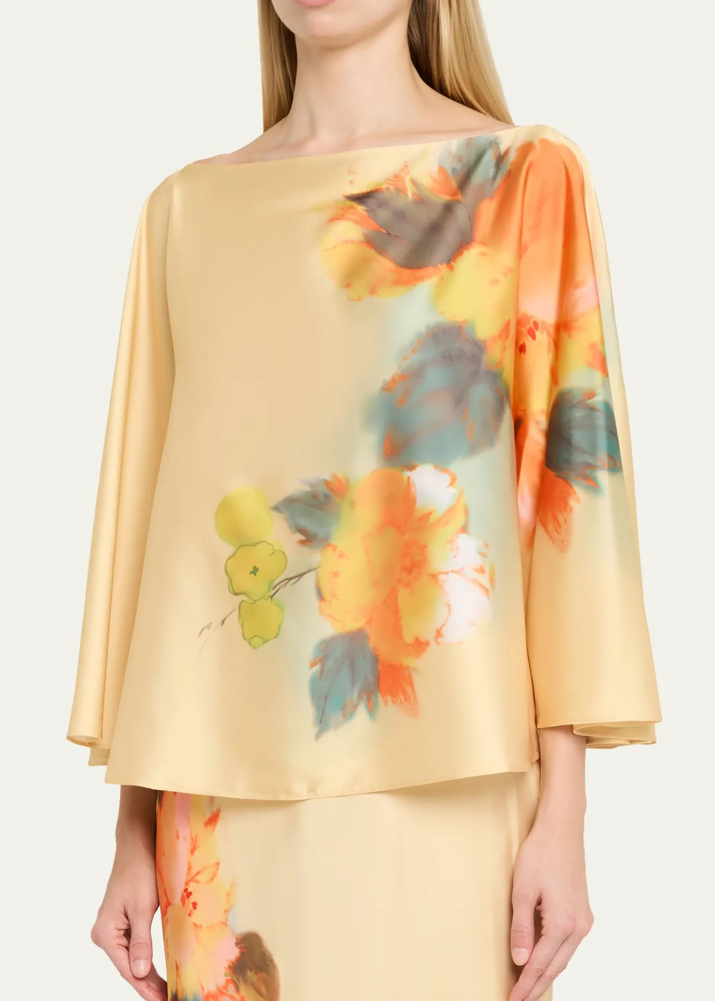 Cinq a SeptCarole Watercolor Floral Top