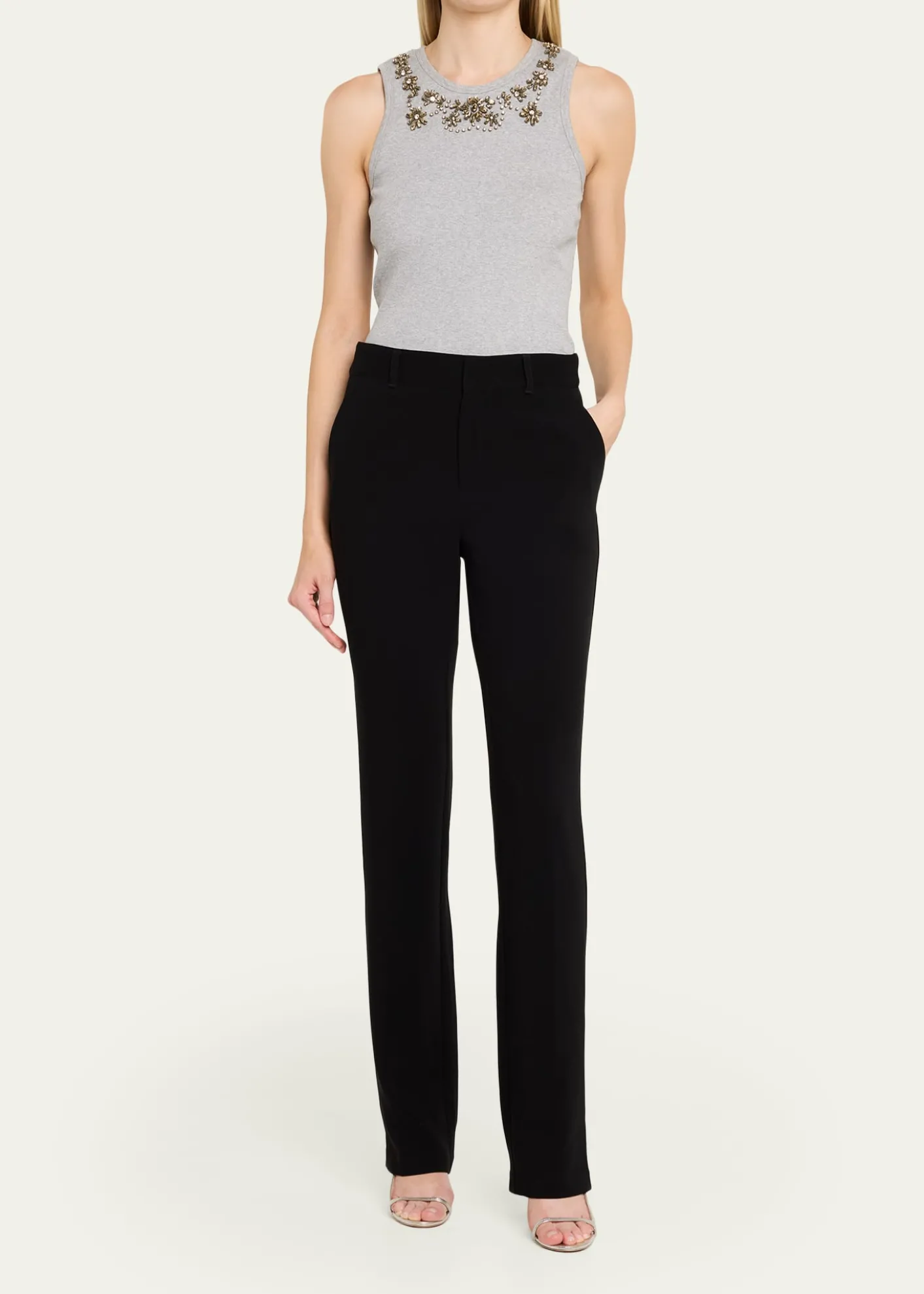 Cinq a SeptCrystal Lattice Tank Top
