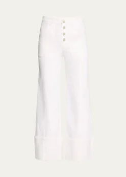 Cinq a SeptCuffed Benji Cropped Flare Pants