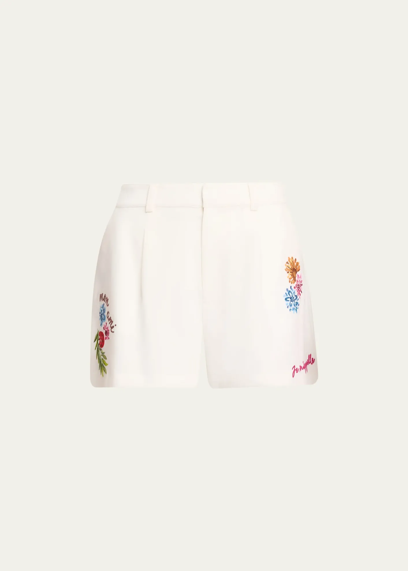 Cinq a SeptEmmie Embroidered Vine Shorts
