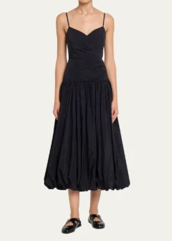 Cinq a SeptFia Drop-Waist Bubble Midi Dress