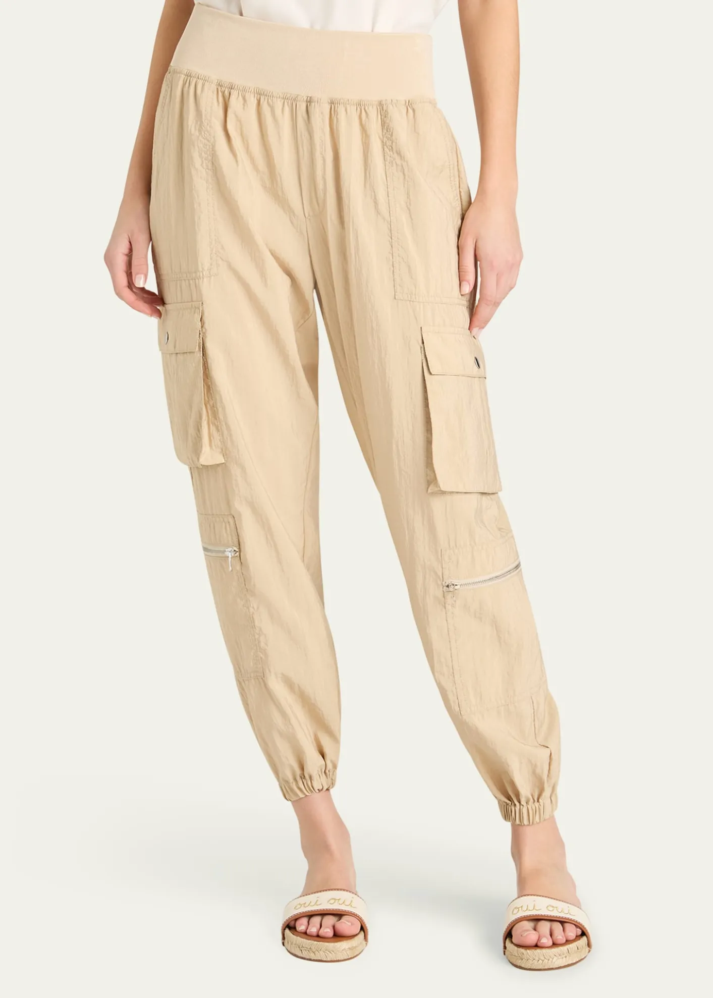 Cinq a SeptGenevive Satin Cargo Jogger Pants