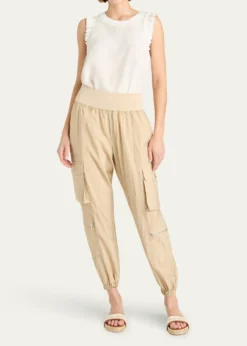 Cinq a SeptGenevive Satin Cargo Jogger Pants