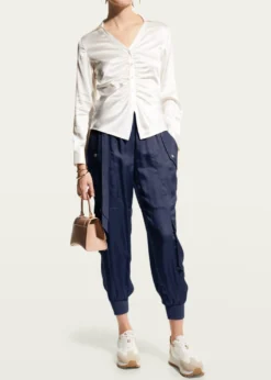 Cinq a SeptHarmony Satin Cargo Jogger Pants